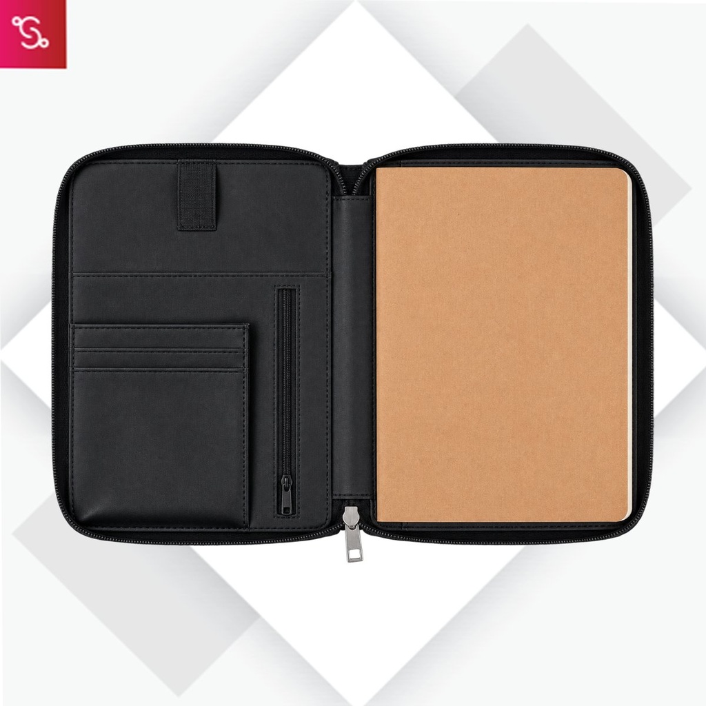 [SANM-B146] Omni Zippered Work folder with Notebook