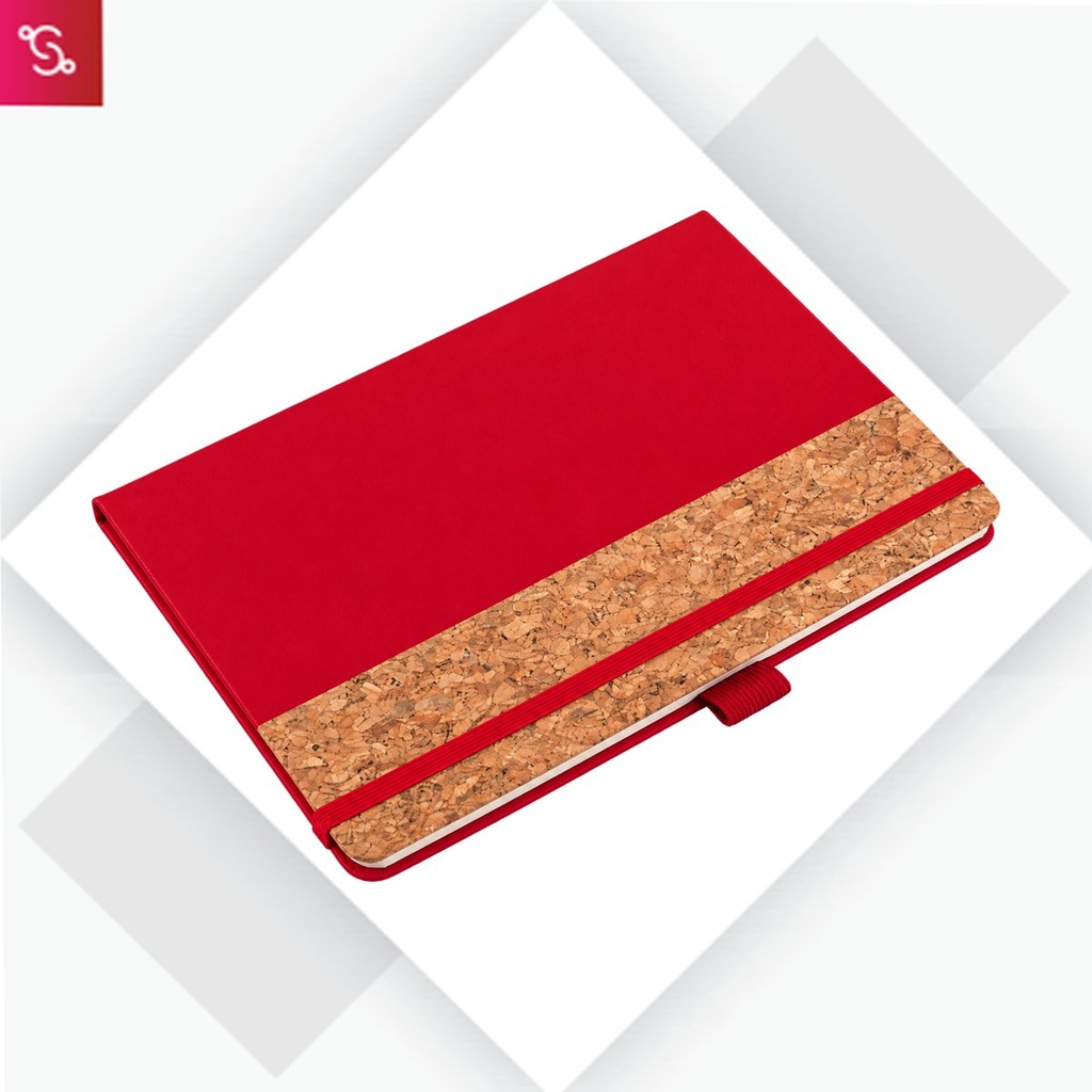 [SANM-B152] PU Cork Notebook with Elastic Fastener