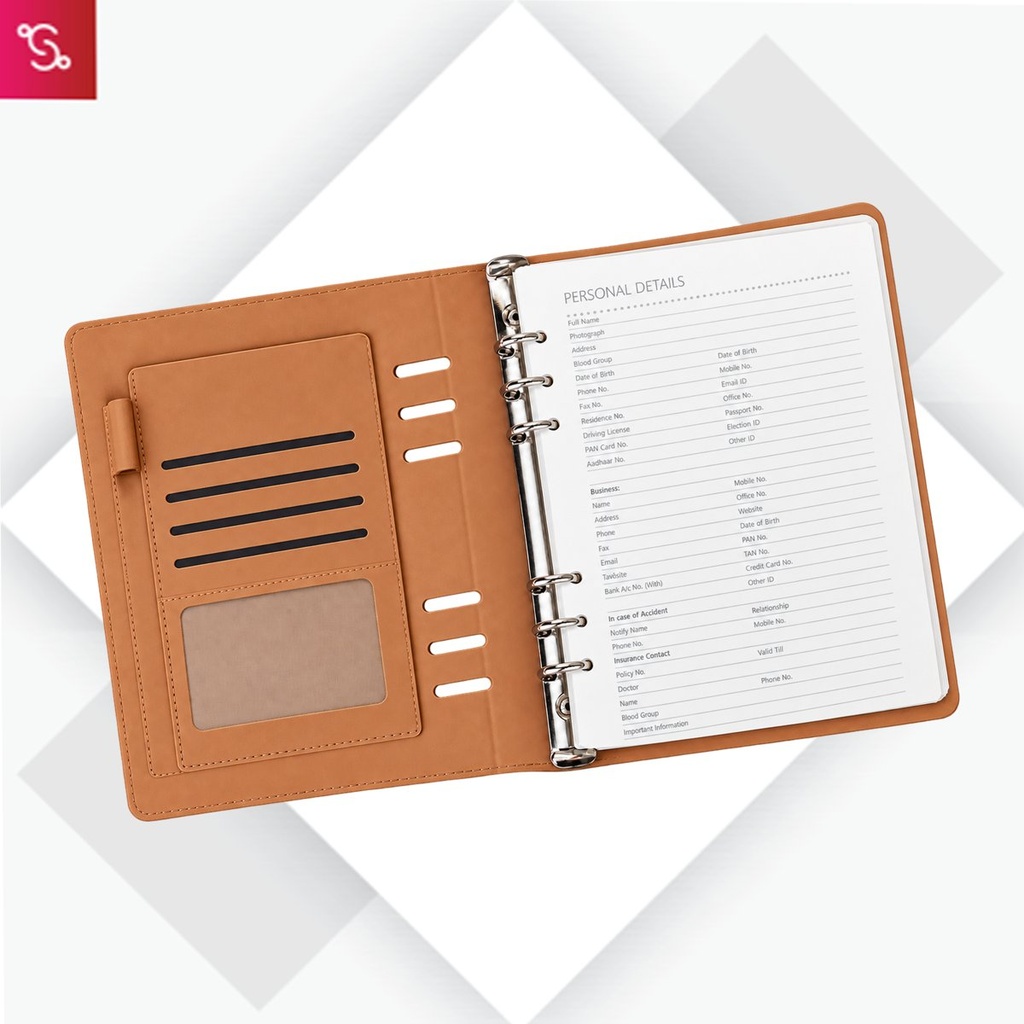 [SANM-B161] Personal organizer with Card & Pen slots