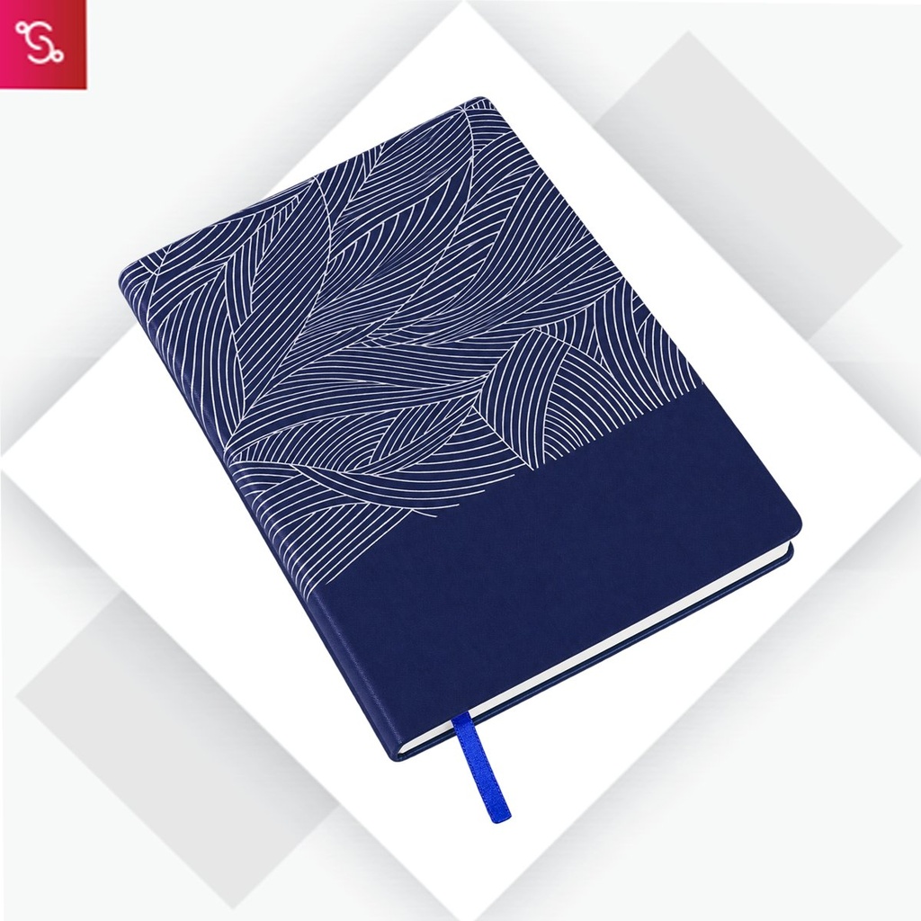 [SANM-B166] Leaf A5 Notebook with Memorandum and Bookmark Ribbon