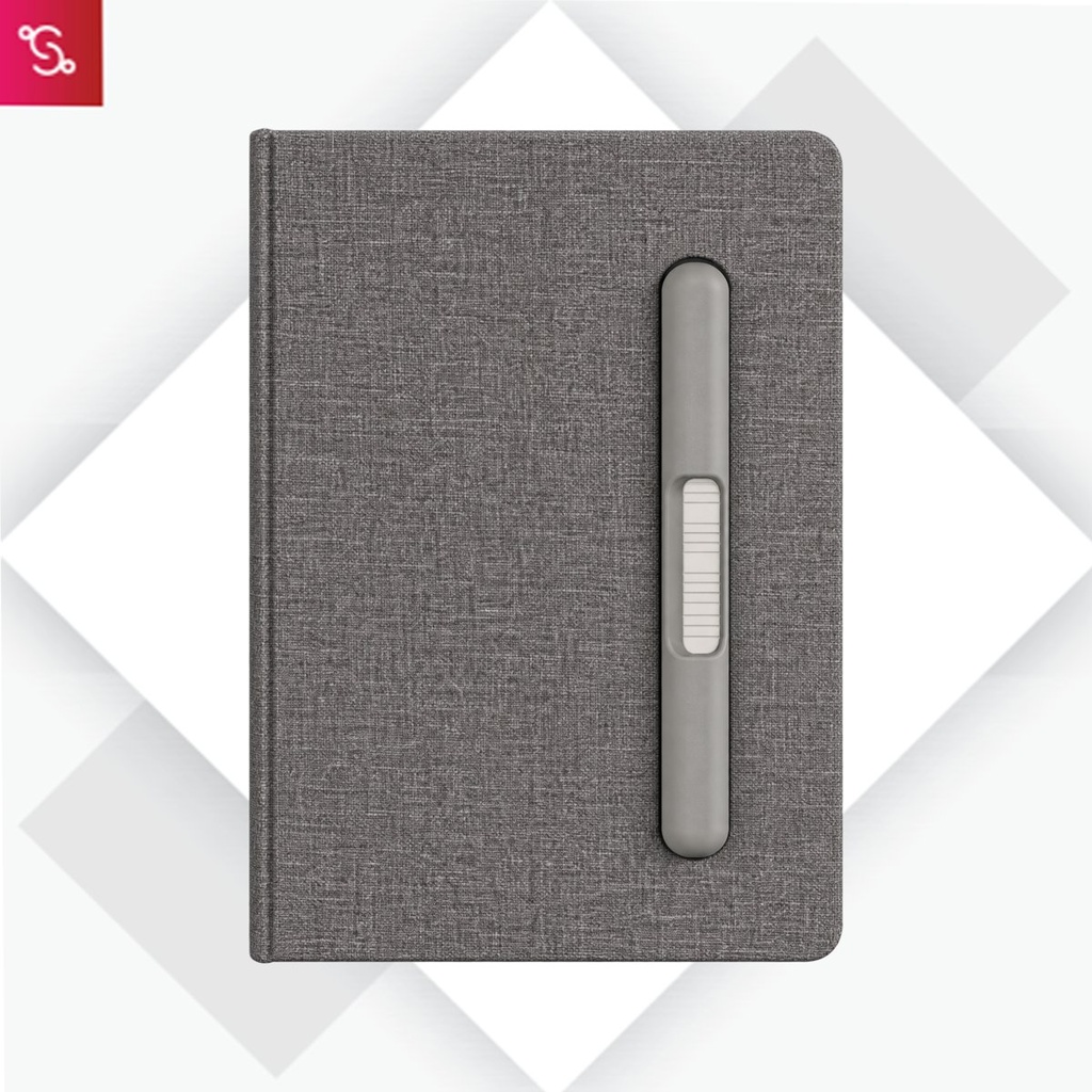[SANM-B170] A5 Notebook with Hard pen slot and Folding cover Phone Stand