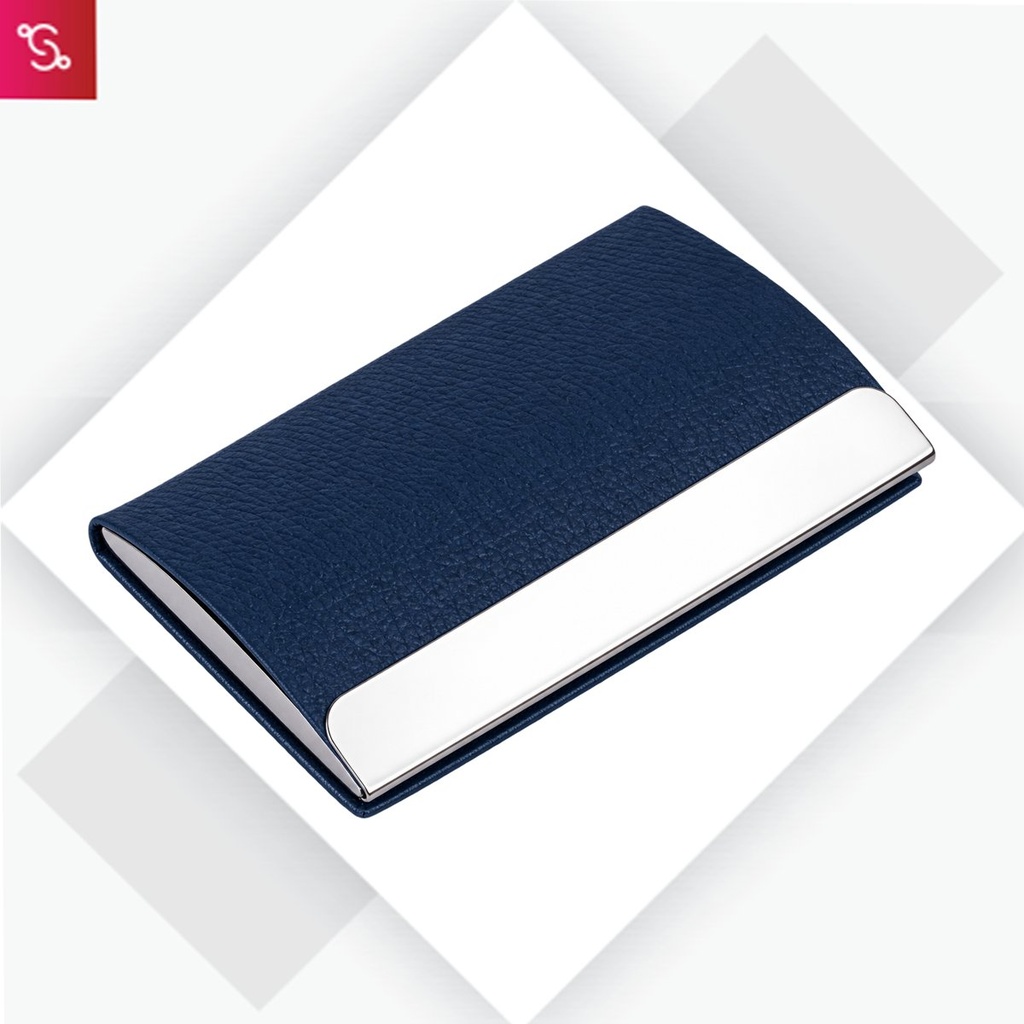 [SANM-B182] Stainless Steel Magnetic Visiting Card holder- Blue