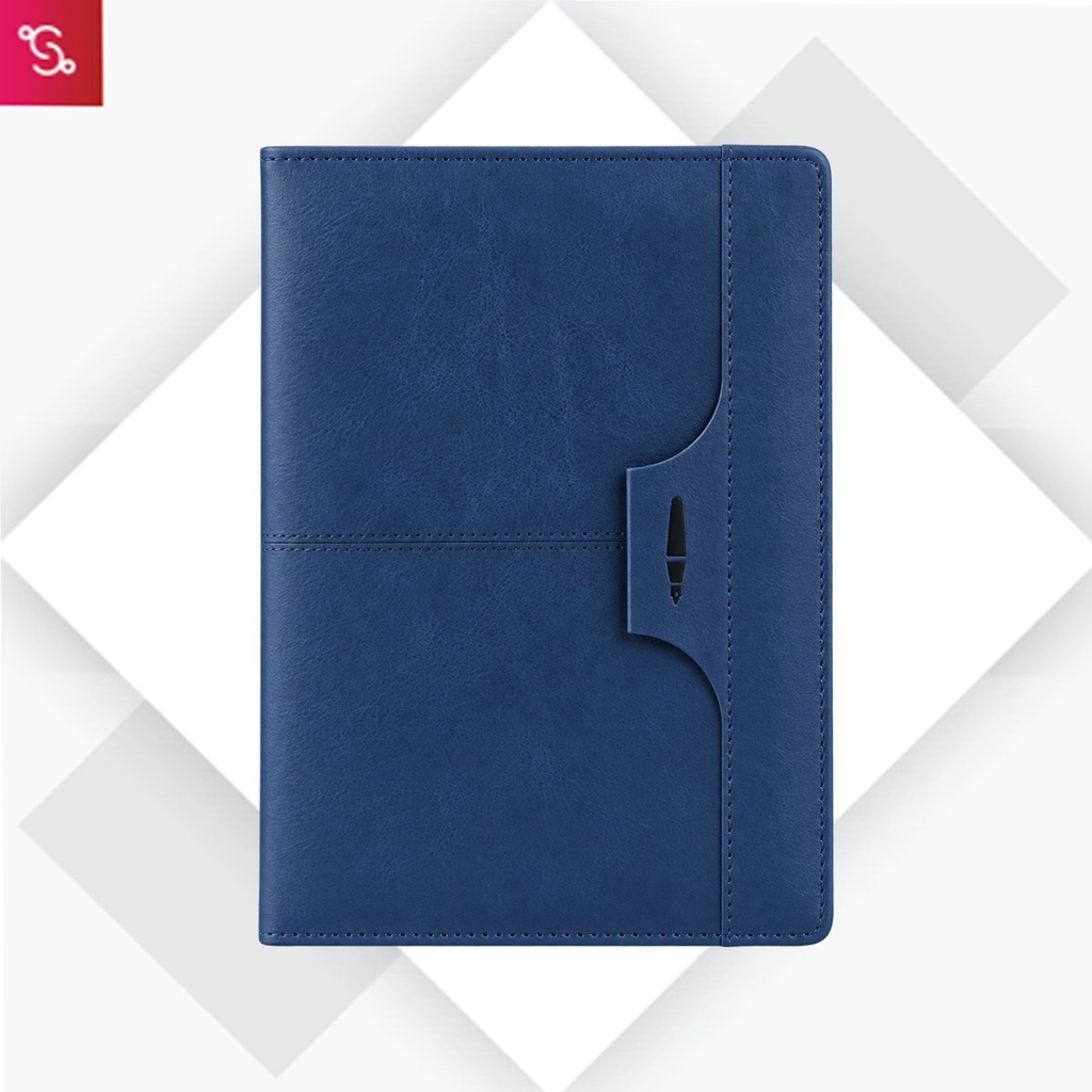 [SANM-B184] Pen Loop notebook with Stitching design with bookmark ribbon