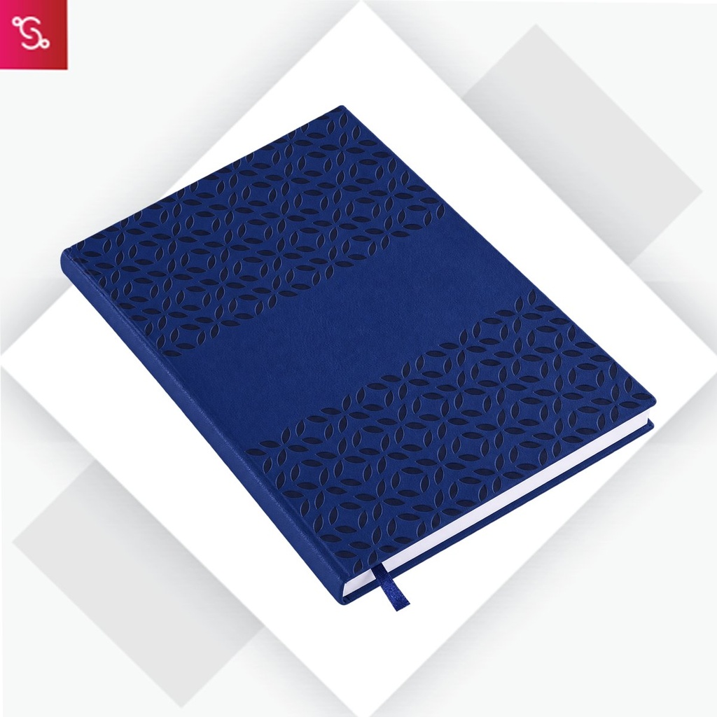 [SANM-B191] Floral PU notebook with bookmark ribbon