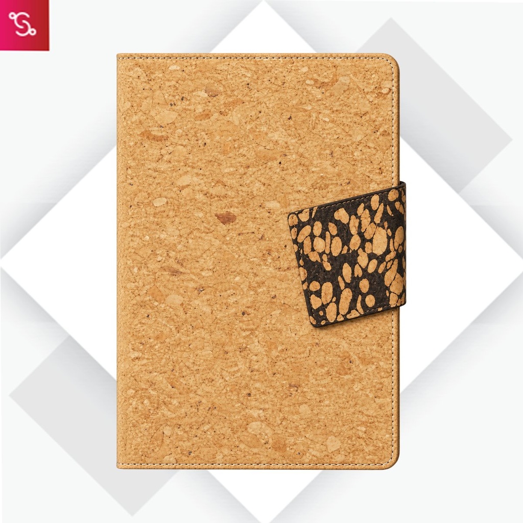 [SANM-B203] Cork Duomag: A5 Cork Notebook with magnetic flap closure
