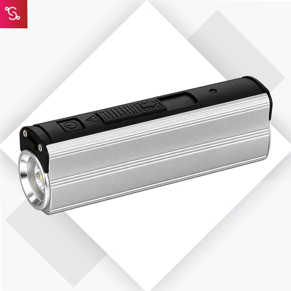 [SANM-C51] Metal Power bank with Lighter, two level Torch and blinker