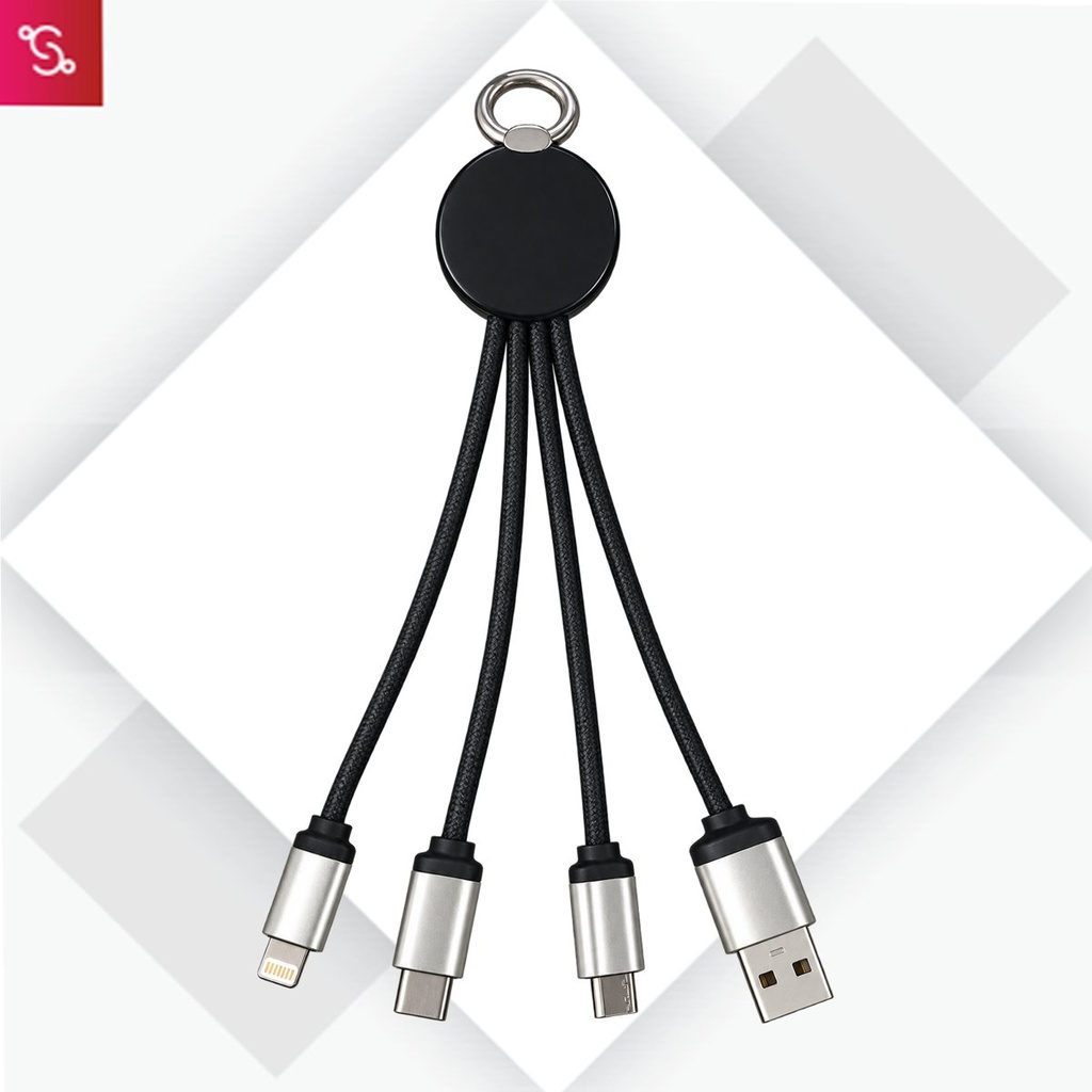 [SANM-C78a] Round charging cable with light up logo