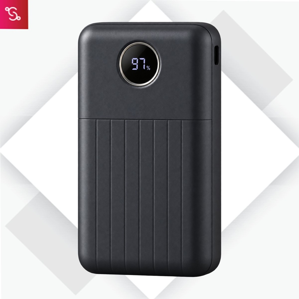 [SANM-C213] VoltDot 20: 20,000 mAh Mini Power bank with Pinstripe design