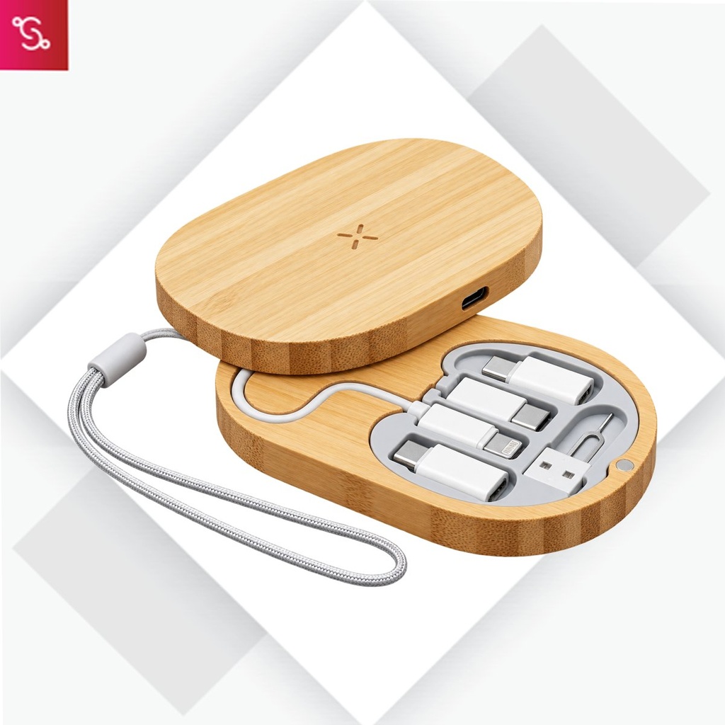 [SANM-C219] BamBox Charge: Travel Cable box with 15W Fast Wireless charger