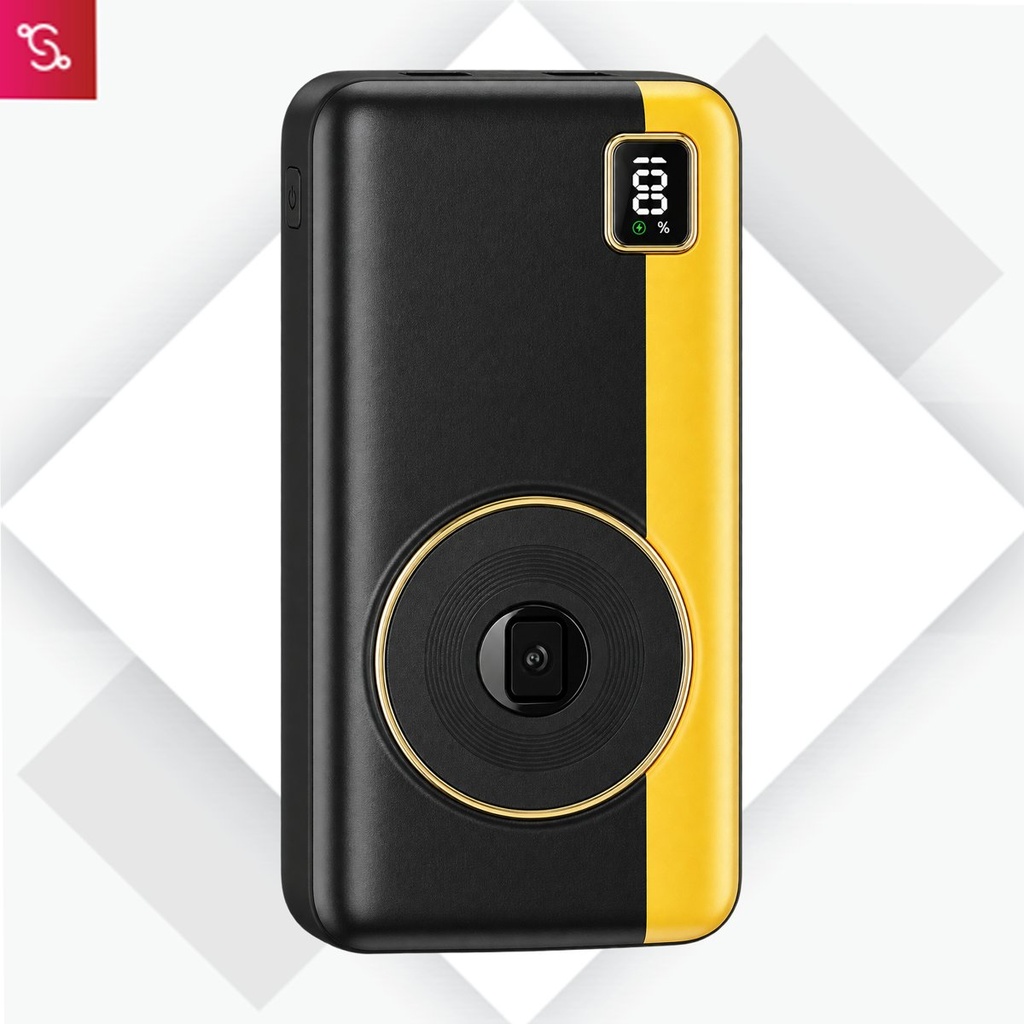 [SANM-C232] CamCharge 10: 10,000 mAh Camera Style Power bank With Integrated cables