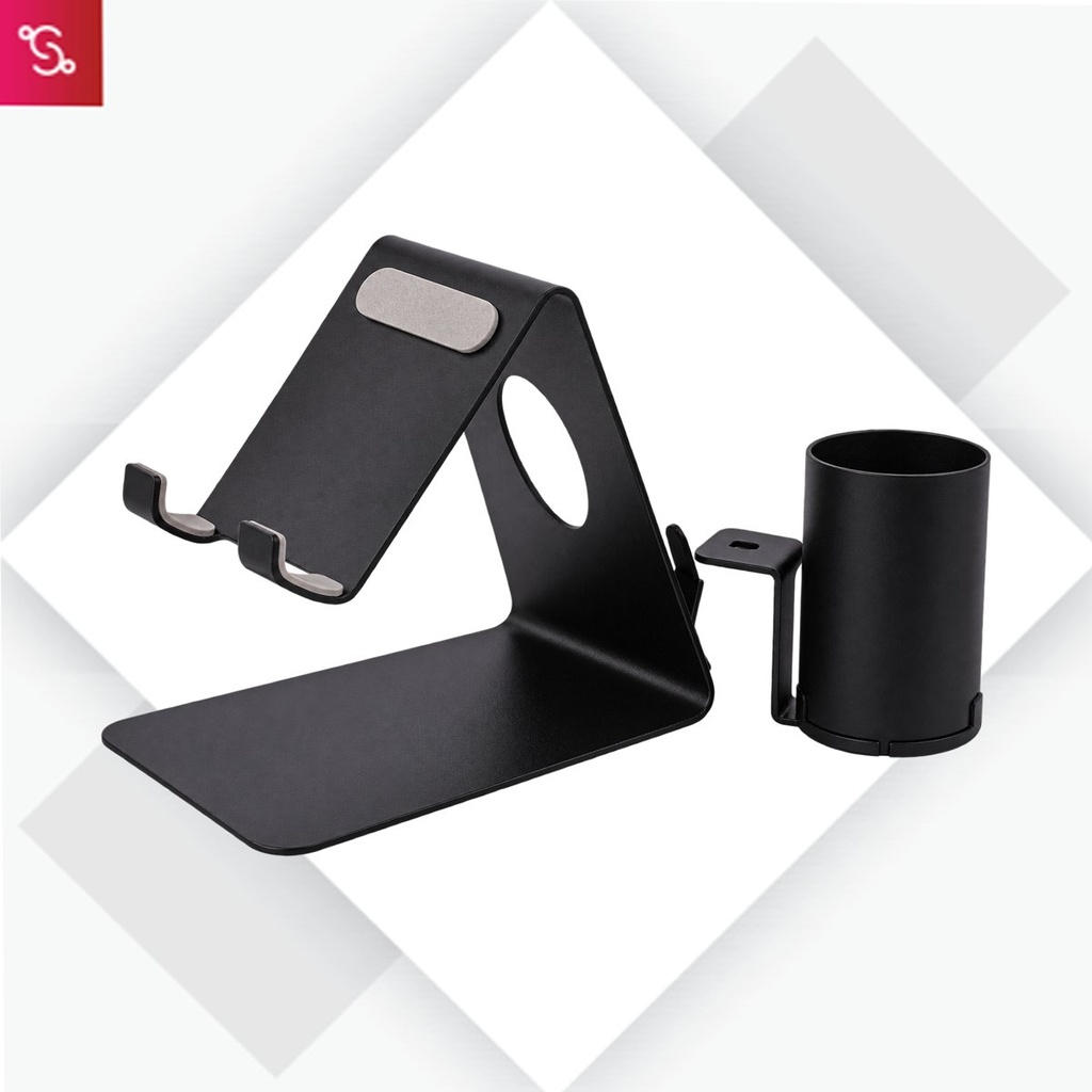[SANM-E323] Metal mobile stand with Detachable Tumbler