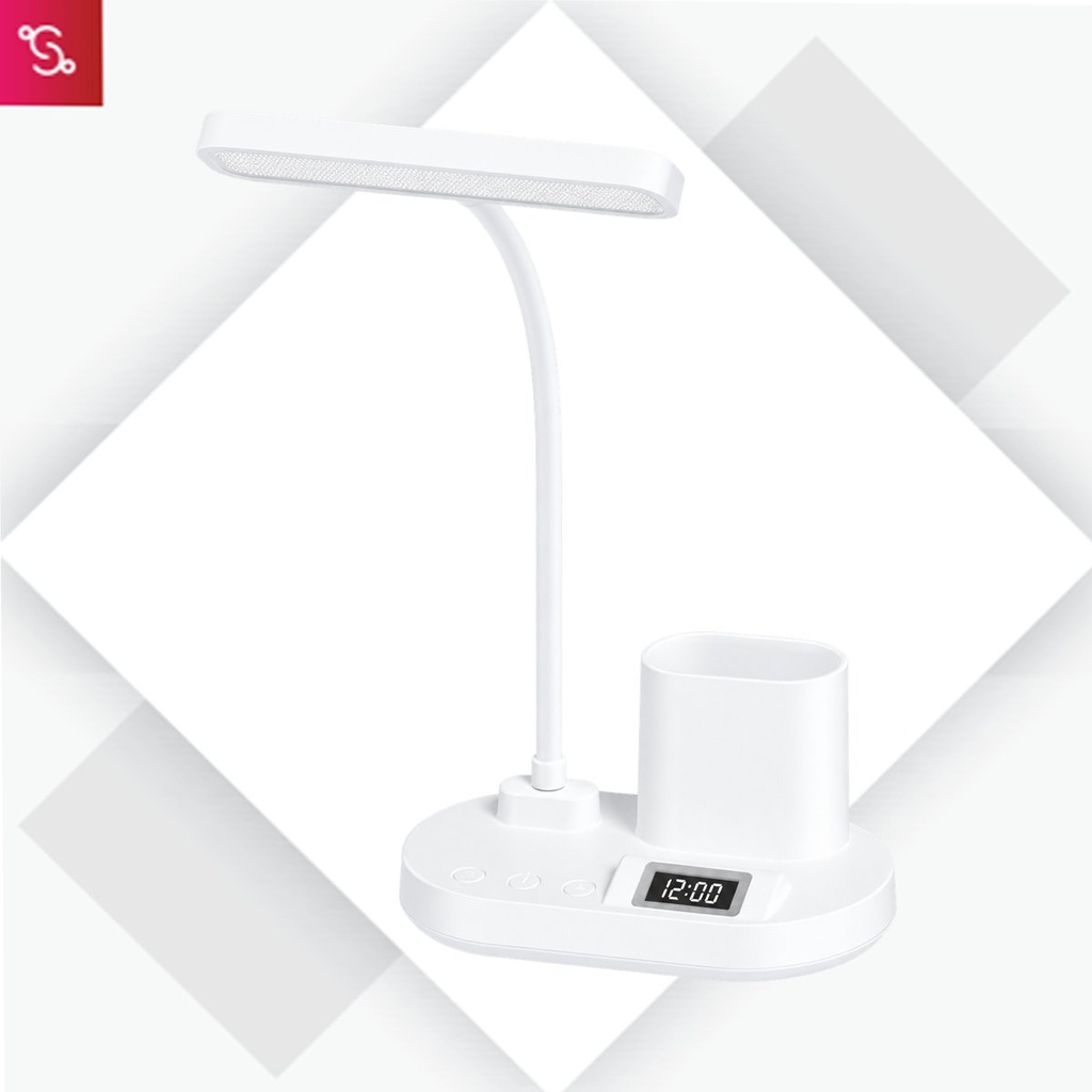 [SANM-E403] PenZen Time: Rechargeable LED lamp with Clock, Pen stand tumbler and Phone stand