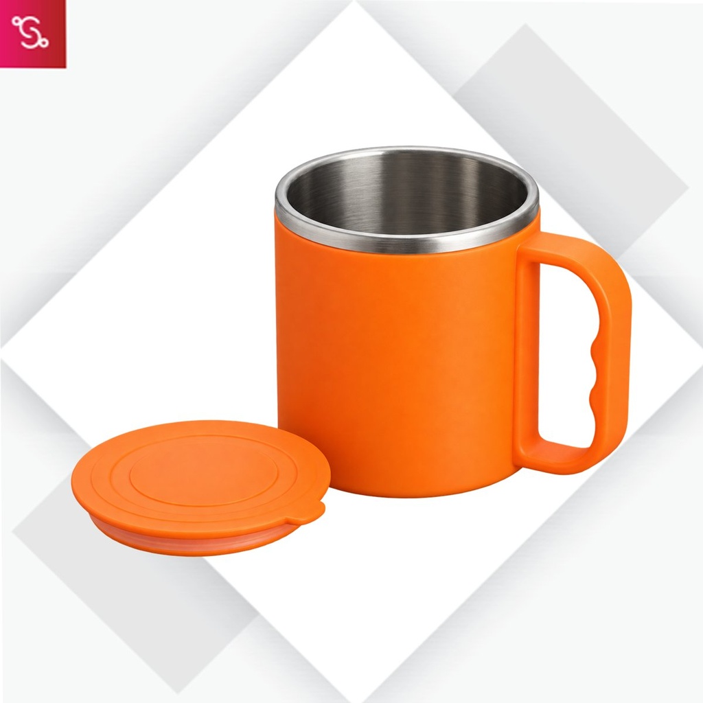 [SANM-H127] Colorful Steel coffee mug (with box)