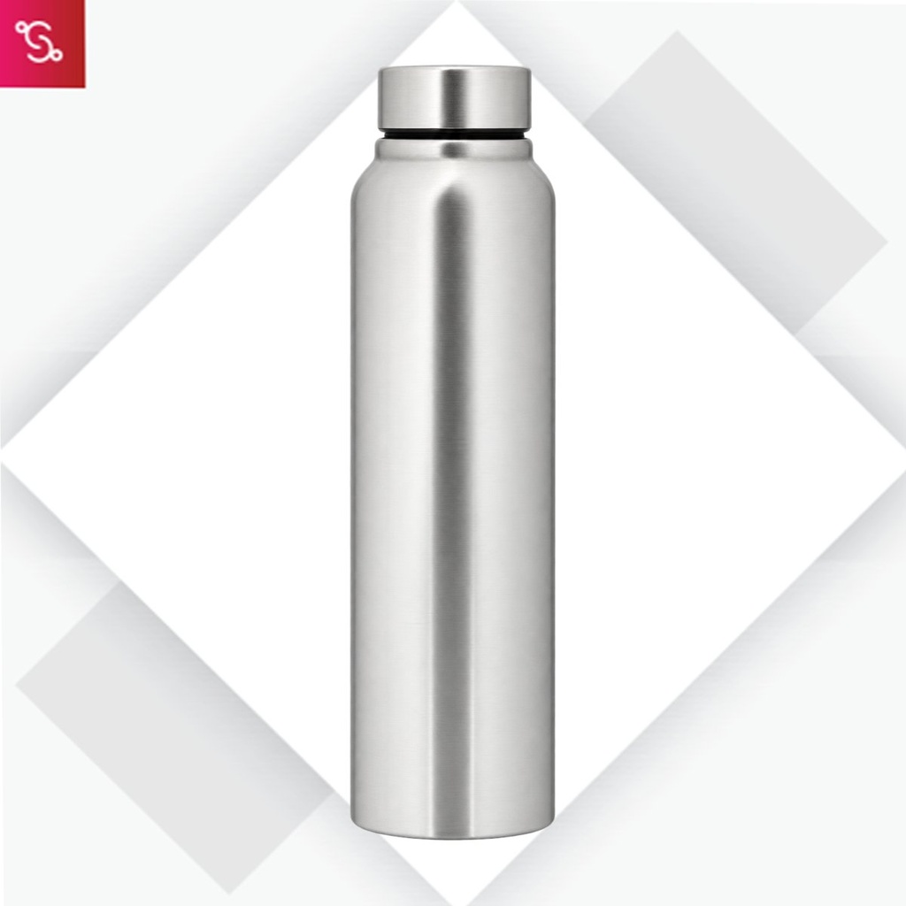 [SANM-H202] Straight steel single wall bottle Natural