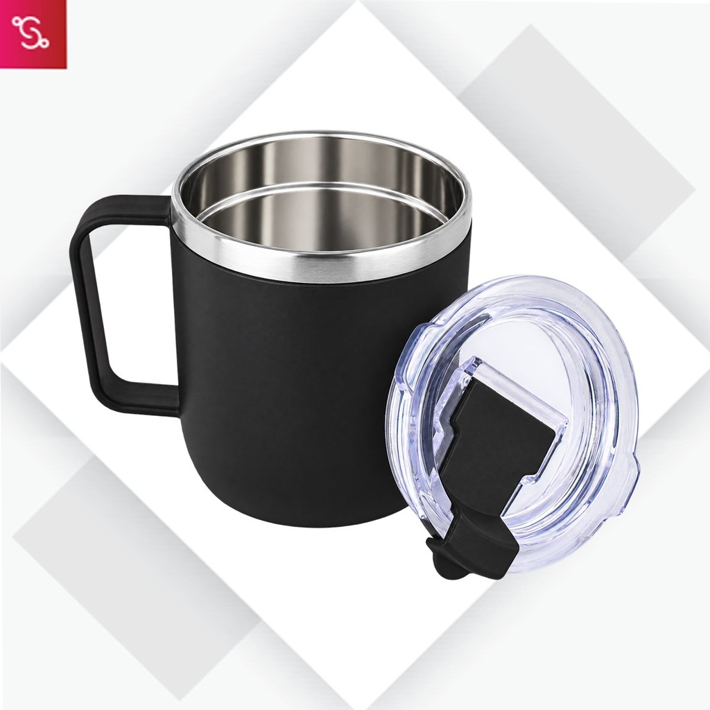[SANM-H227] Oscar: Stainless Steel coffee mug with handle