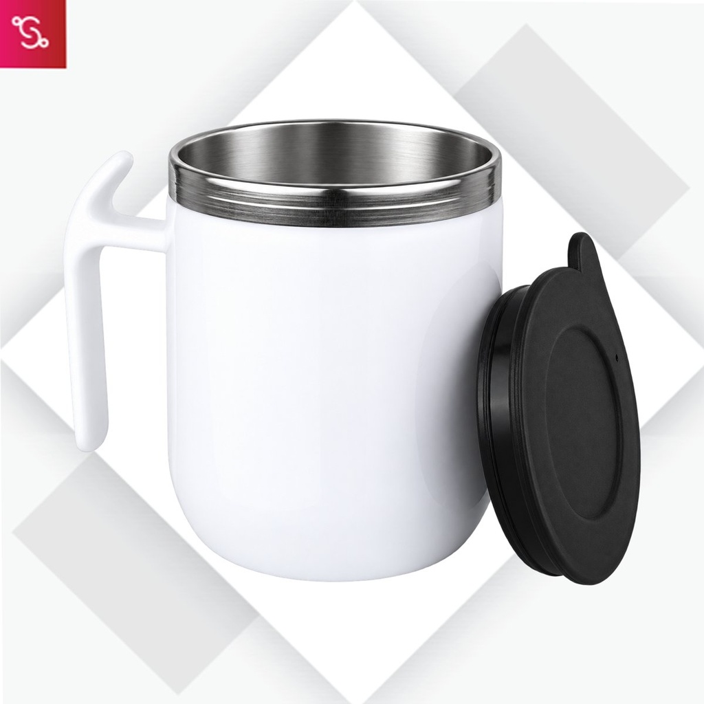 [SANM-H229] Noble: Stainless Steel Double wall Coffee mug with Pointy handle