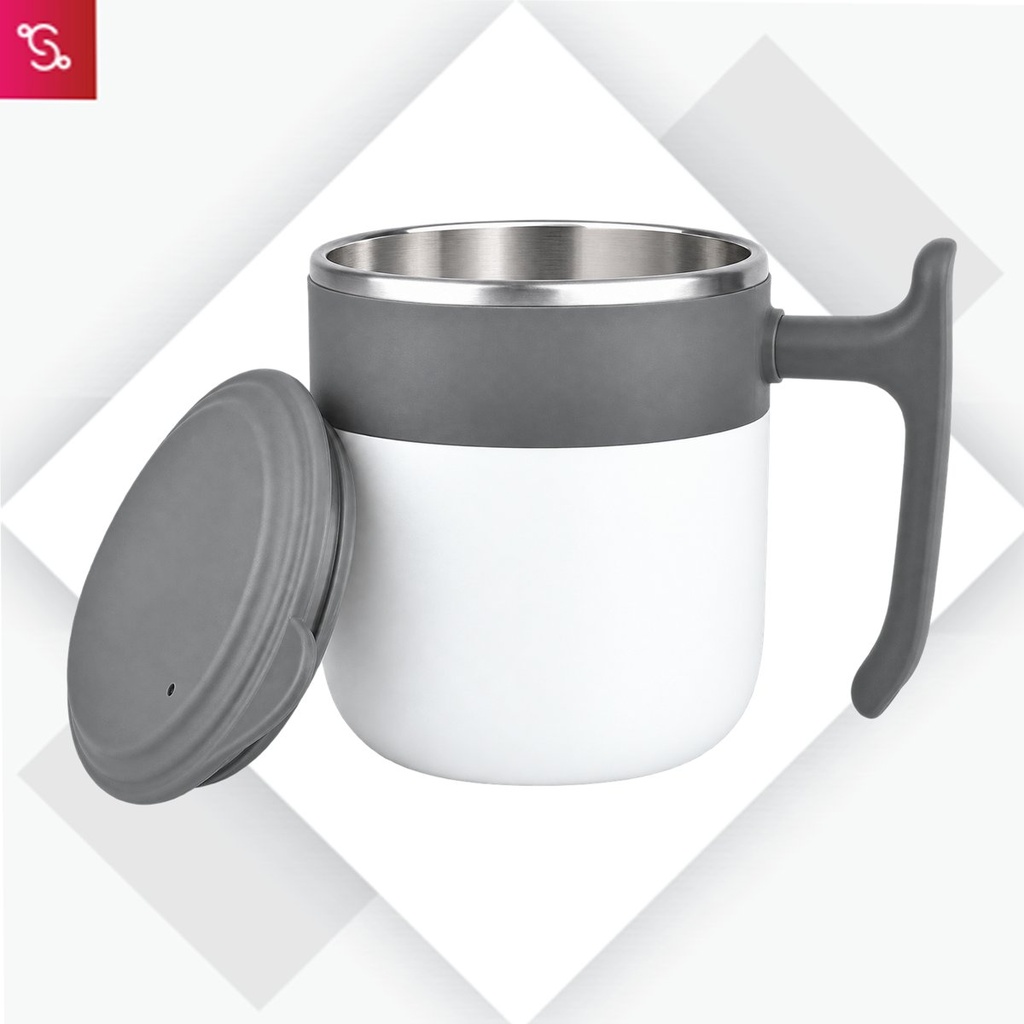[SANM-H249] Lincoln Lite: 2 Tone Stainless steel Mug with Lid