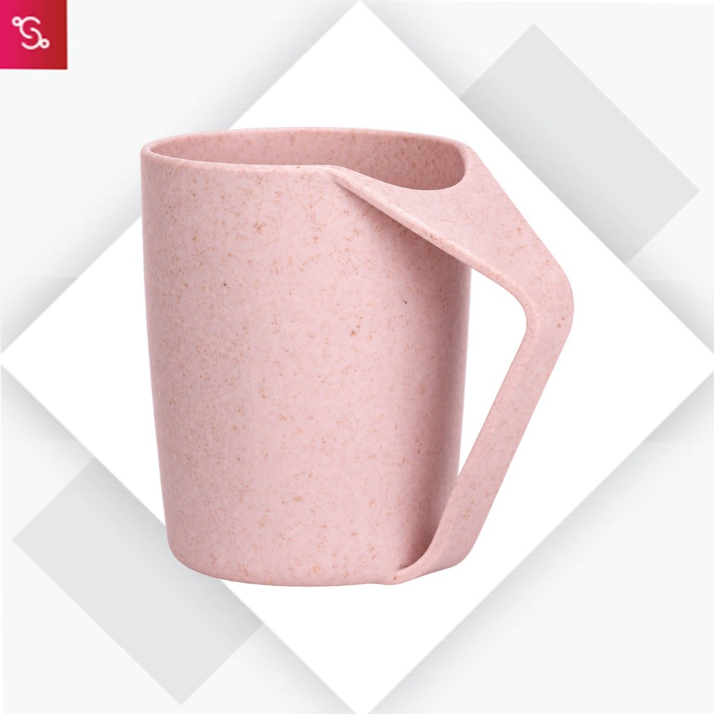 [SANM-H266] EcoMug : Wheat Straw Eco Friendly Mug with Handle