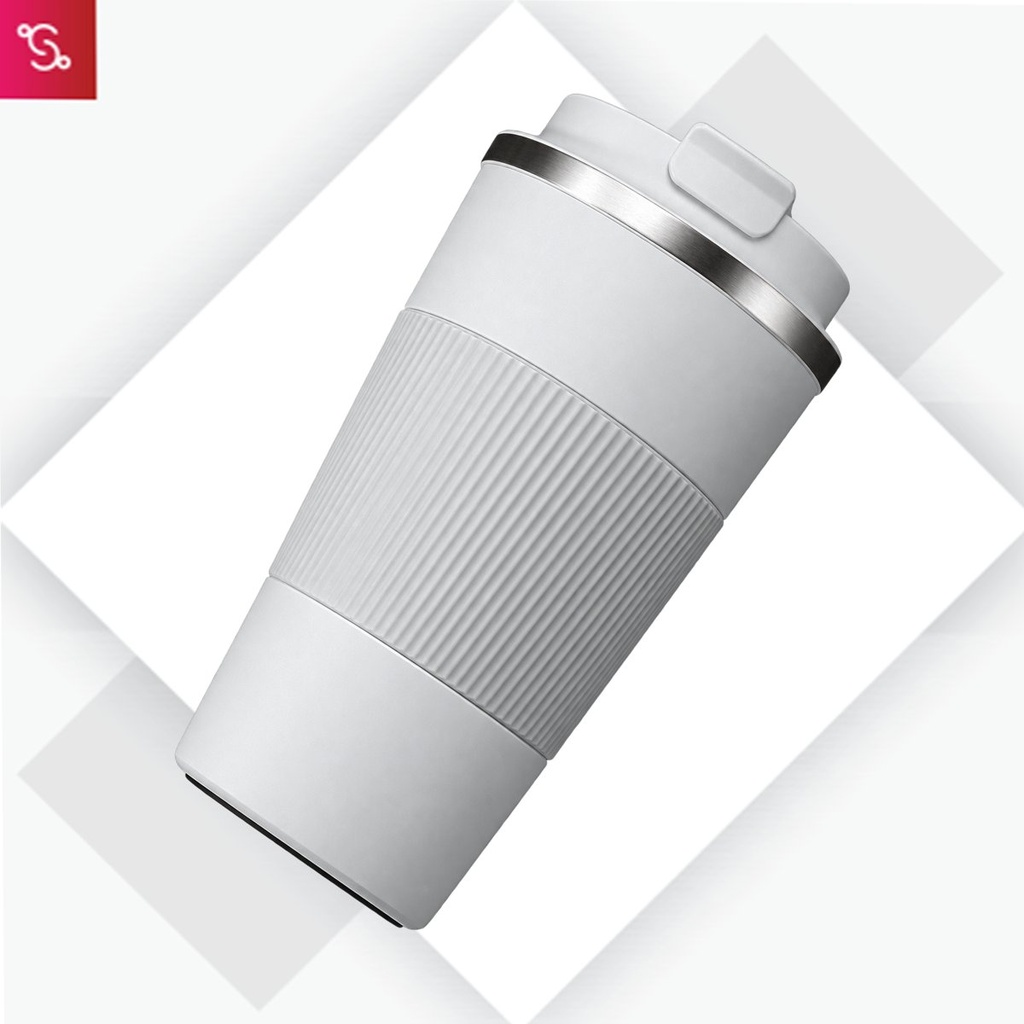 [SANM-H274] Cafe Buddy: Stainless Steel Vacuum coffee mug with Silicon Grip
