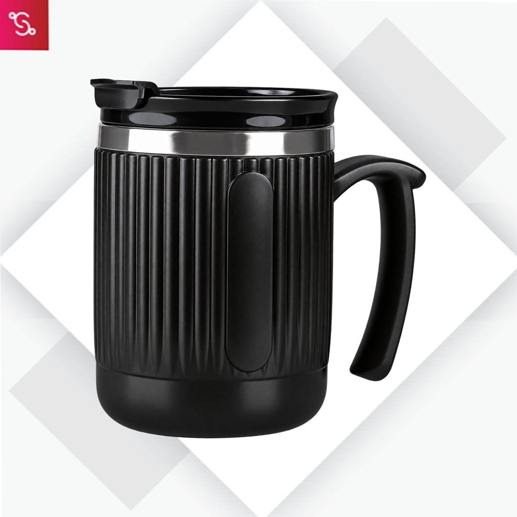 [SANM-H317] DuraMug Grip Lite: Large steel mug with Flip Top Lid
