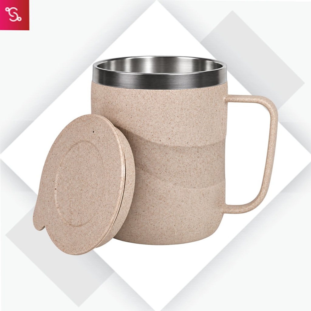 [SANM-H337] EcoWave: Stainless Steel Double wall Coffee mug