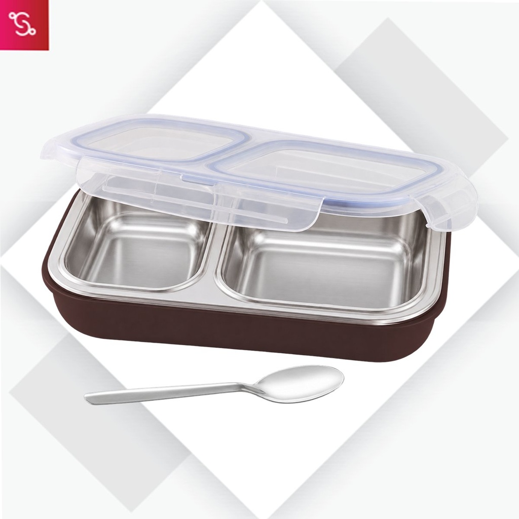 [SANM-H357] TokuBox Split: Slim Lunch box with SS inside