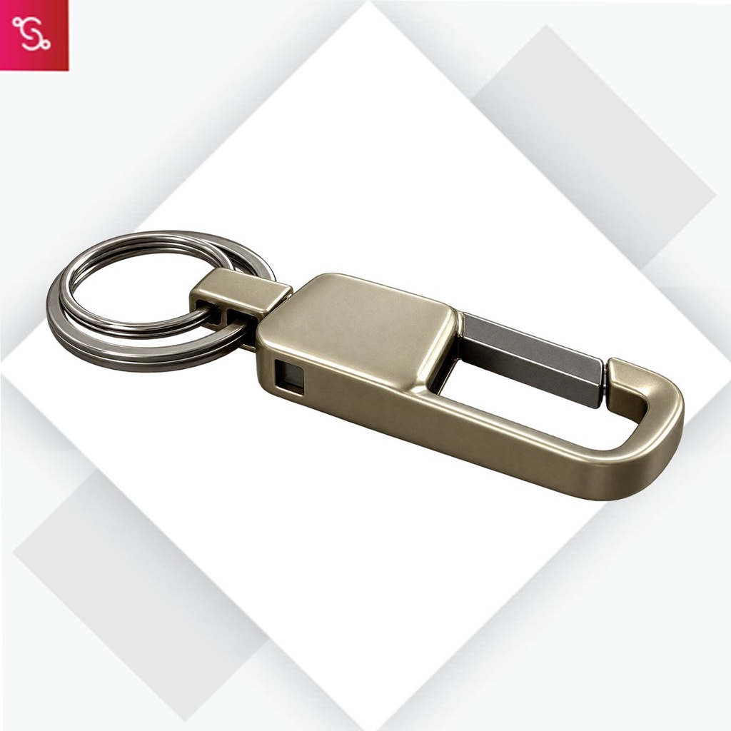 [SANM-J152] Titan: Premium rectangular keychain with carabiner