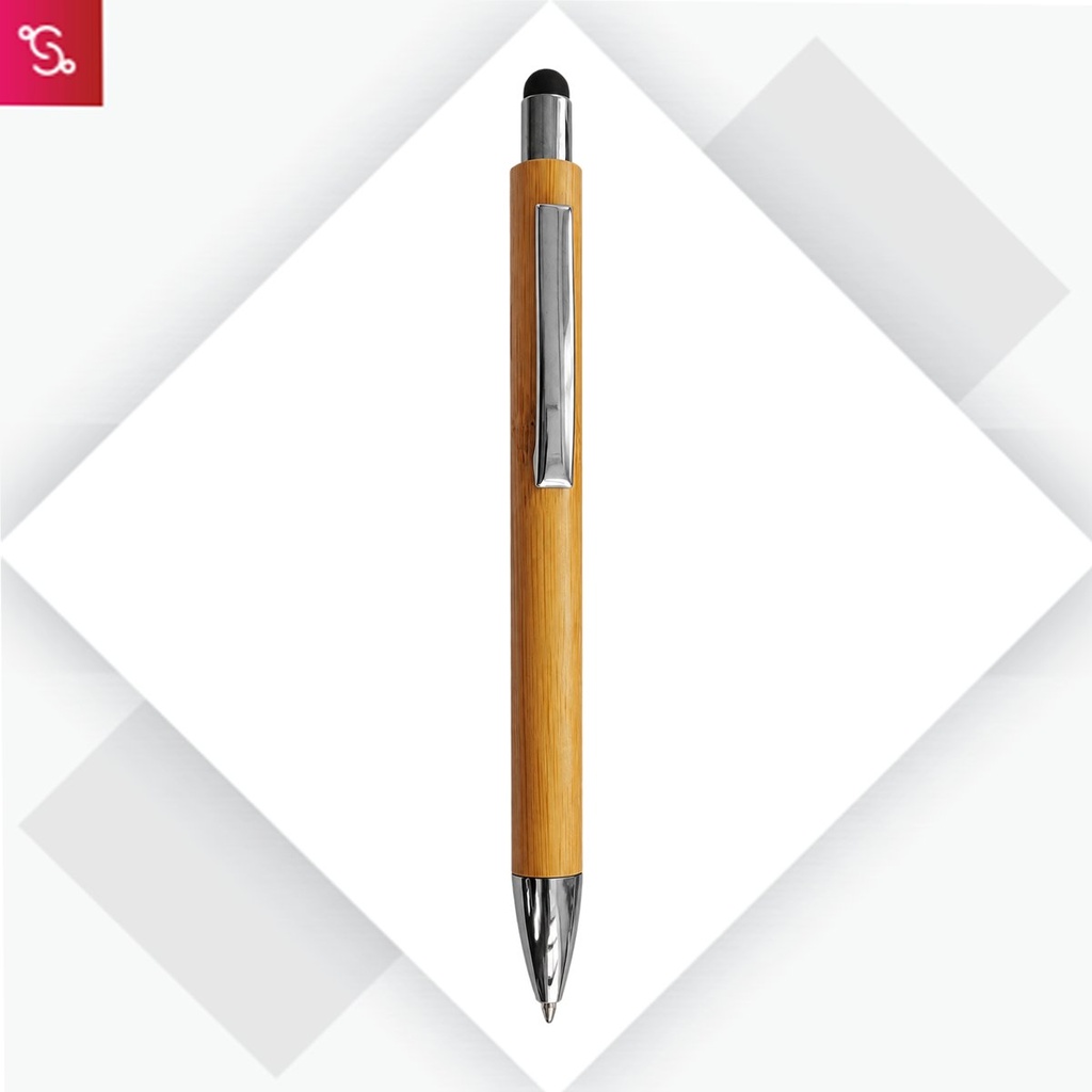 [SANM-L151] Bamboo Pen with Stylus - Chrome parts
