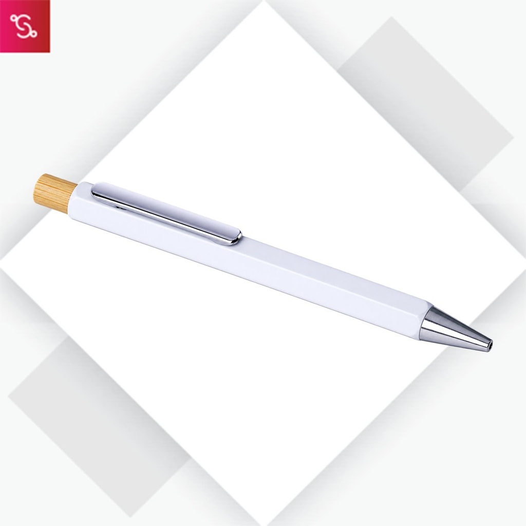 [SANM-L183] Metal body pen with Bamboo pusher